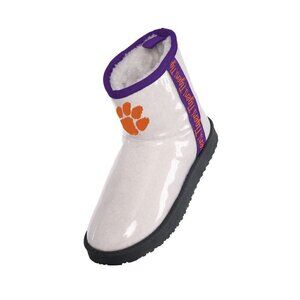 FOCO Clemson Tigers Sherpa Lined Rain Boot - Womens Medium
